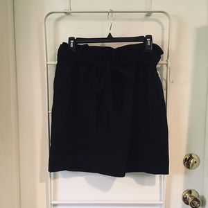 black tie front dress skirt